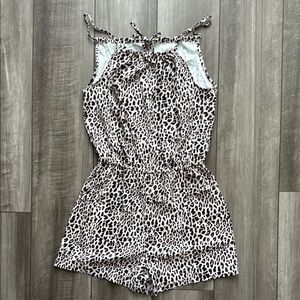 Leopard Print Romper